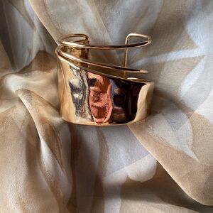 Gold Tone Cuff Bracelet